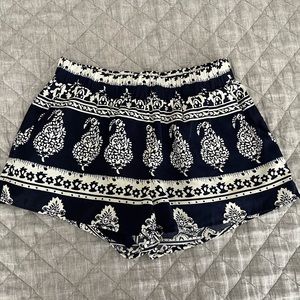 Navy Printed Short Size Medium